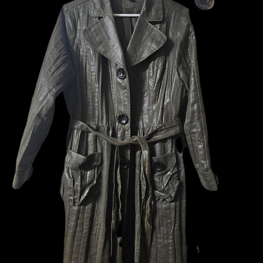 Scarlett Women's Green Trench Coat Style New Zealand